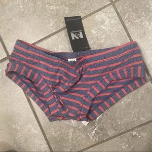 N2N Bodywear Striped Trunk Boxer Briefs